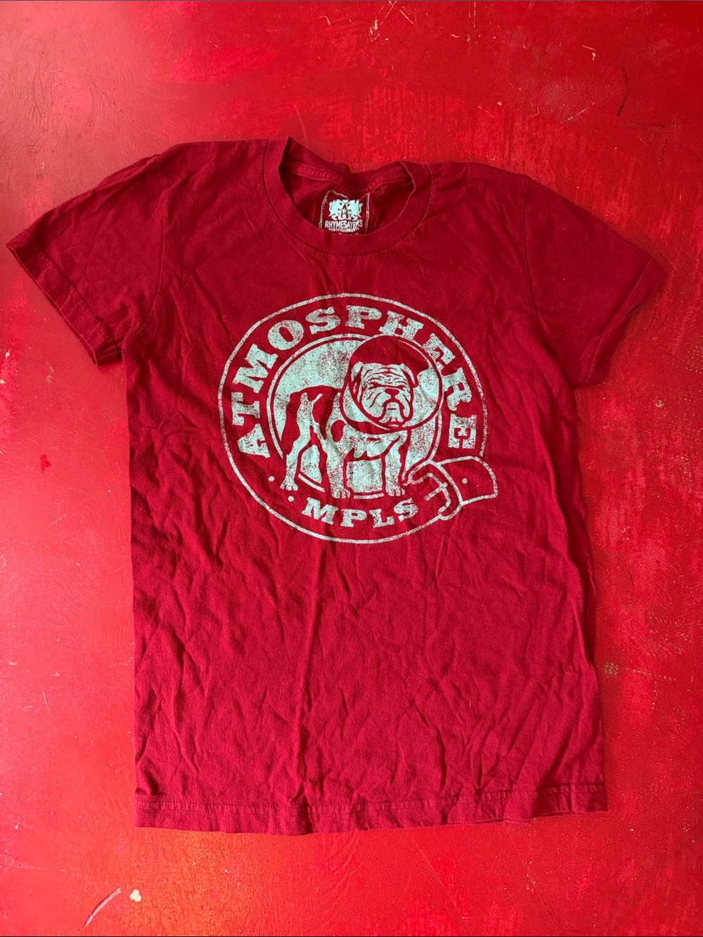 Atmosphere Red Bulldog Logo Tee